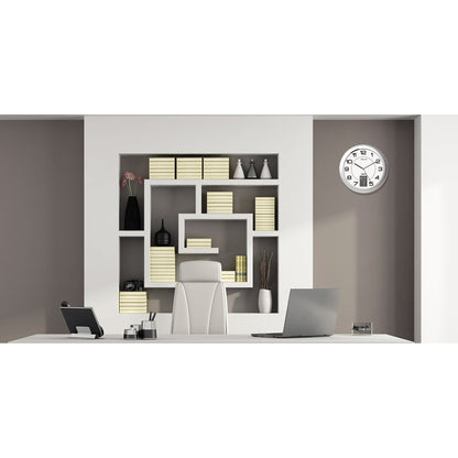 UNILUX Wanduhr Instinct 30,5 x 4 cm (Ø x T) 30,5cm Kunststoff metallgrau