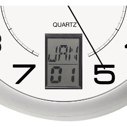 UNILUX Wanduhr Instinct 30,5 x 4 cm (Ø x T) 30,5cm Kunststoff metallgrau