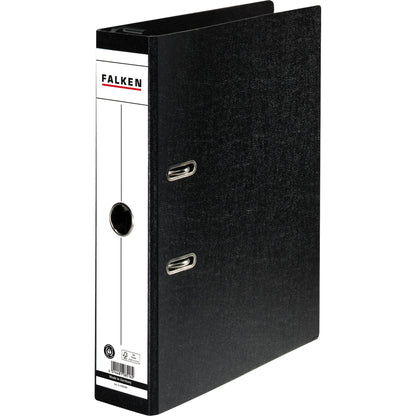 Falken Hängeordner 70mm DIN A4 Rückenschild: geklebt Hebelmechanik Hartpappe schwarz