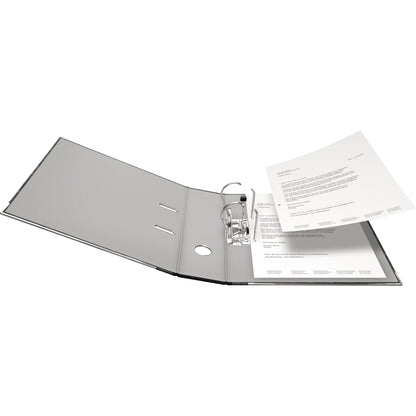 Falken Ordner 80mm DIN A4 Rückenschild: geklebt mit Schlitzen Werkstoff: Pappe Material außen: Papier Material innen: Papier schwarz