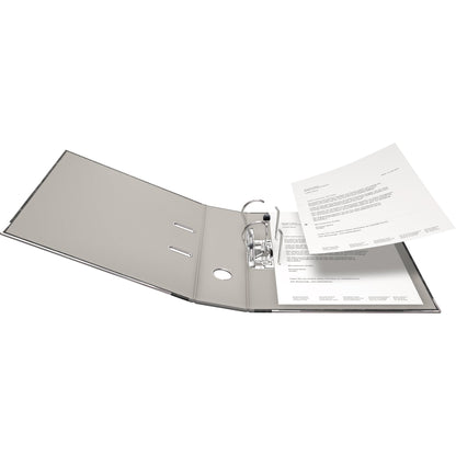 Falken Ordner 80mm DIN A4 Rückenschild: geklebt mit Schlitzen Werkstoff: Pappe Material außen: Papier Material innen: Papier grau