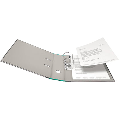 Falken Ordner 80mm DIN A4 Rückenschild: geklebt mit Schlitzen Werkstoff: Pappe Material außen: Papier Material innen: Papier grün