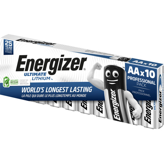 Energizer® Batterie Ultimate Lithium AA/Mignon L91 Lithium 1,5V 3.000 mAh 10 St./Pack.