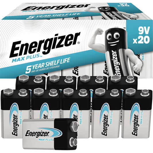 Energizer® Batterie Max PlusT E-Block 6LR61 Alkaline 9V 20 St./Pack.