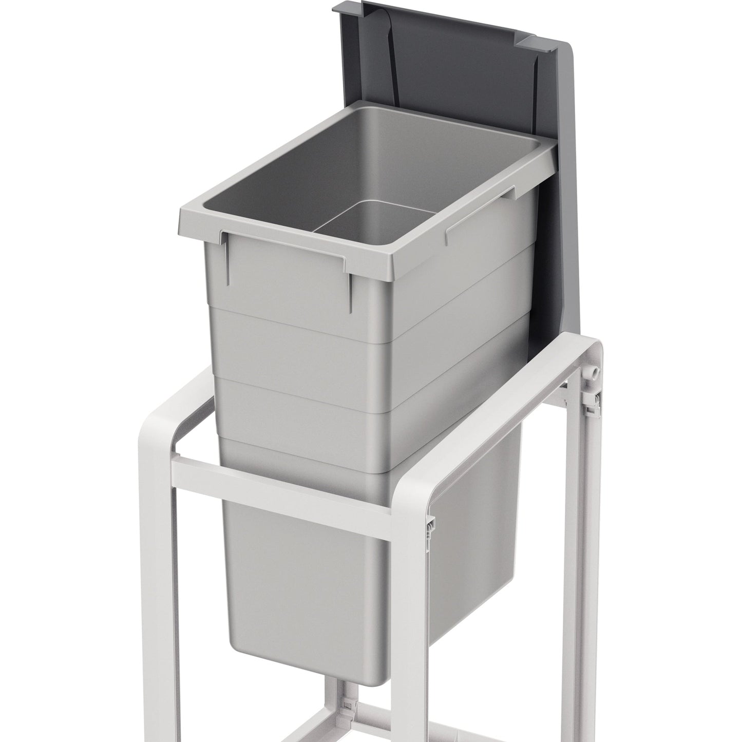 Hailo Abfalleimer ProfiLine Öko XL 38l ABS Kunststoff grau 1 Sortierfach
