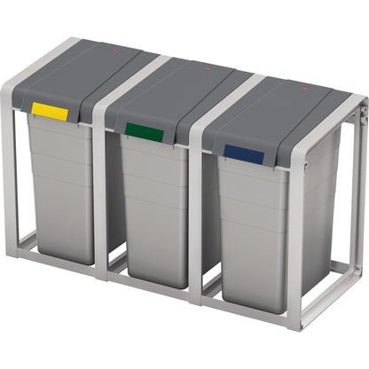Hailo Abfalleimer ProfiLine Öko XL 38l ABS Kunststoff grau 1 Sortierfach