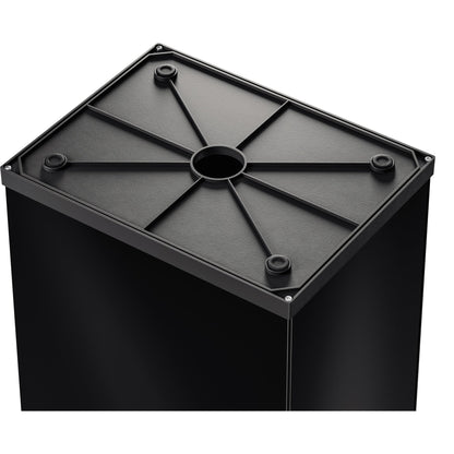 Hailo Abfalleimer Big-Box Swing L 35l Stahlblech schwarz 1 Sortierfach