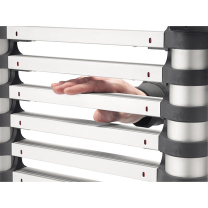 Hailo Teleskopleiter T80 FlexLine 87 cm x 3,8 m (B x H) 150kg Aluminium, eloxiert