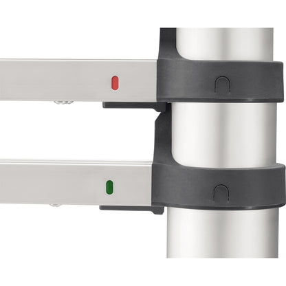 Hailo Teleskopleiter T80 FlexLine 87 cm x 3,8 m (B x H) 150kg Aluminium, eloxiert