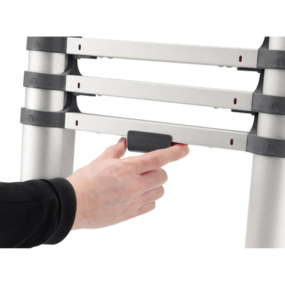 Hailo Teleskopleiter T80 FlexLine 80 cm x 3,22 m (B x H) 150kg Aluminium, eloxiert
