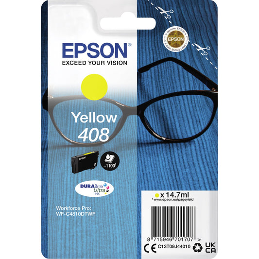 Epson Tintenpatrone Originalzubehör 408 ca. 1.100 Seiten gelb 14,7ml
