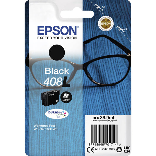 Epson Tintenpatrone Originalzubehör 408L ca. 2.200 Seiten schwarz 36,9ml