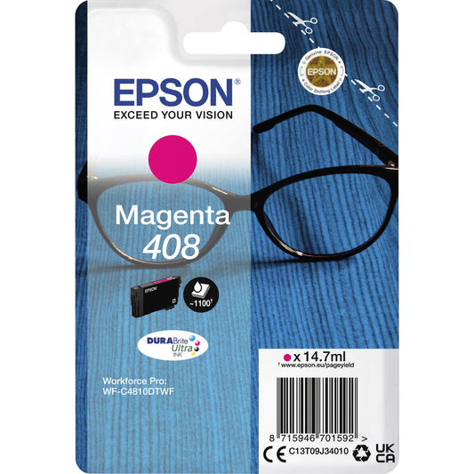 Epson Tintenpatrone Originalzubehör 408 ca. 1.100 Seiten magenta 14,7ml