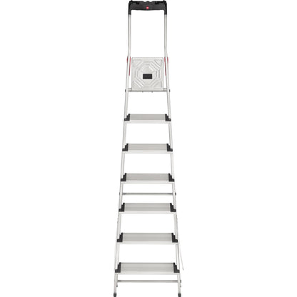 Hailo Stehleiter L80 Comfortline 3,5m Aluminium silber