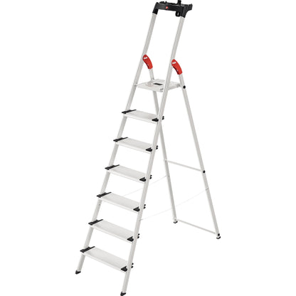 Hailo Stehleiter L80 Comfortline 3,5m Aluminium silber