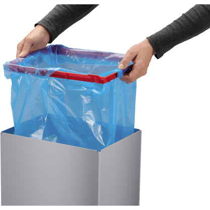 Hailo Abfalleimer Big-Box Swing XL 52l Stahlblech silber 1 Sortierfach