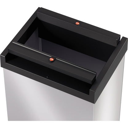 Hailo Abfalleimer Big-Box Swing XL 52l Stahlblech silber 1 Sortierfach