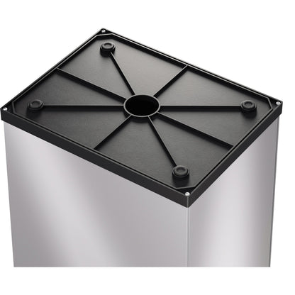 Hailo Abfalleimer Big-Box Swing XL 52l Stahlblech silber 1 Sortierfach