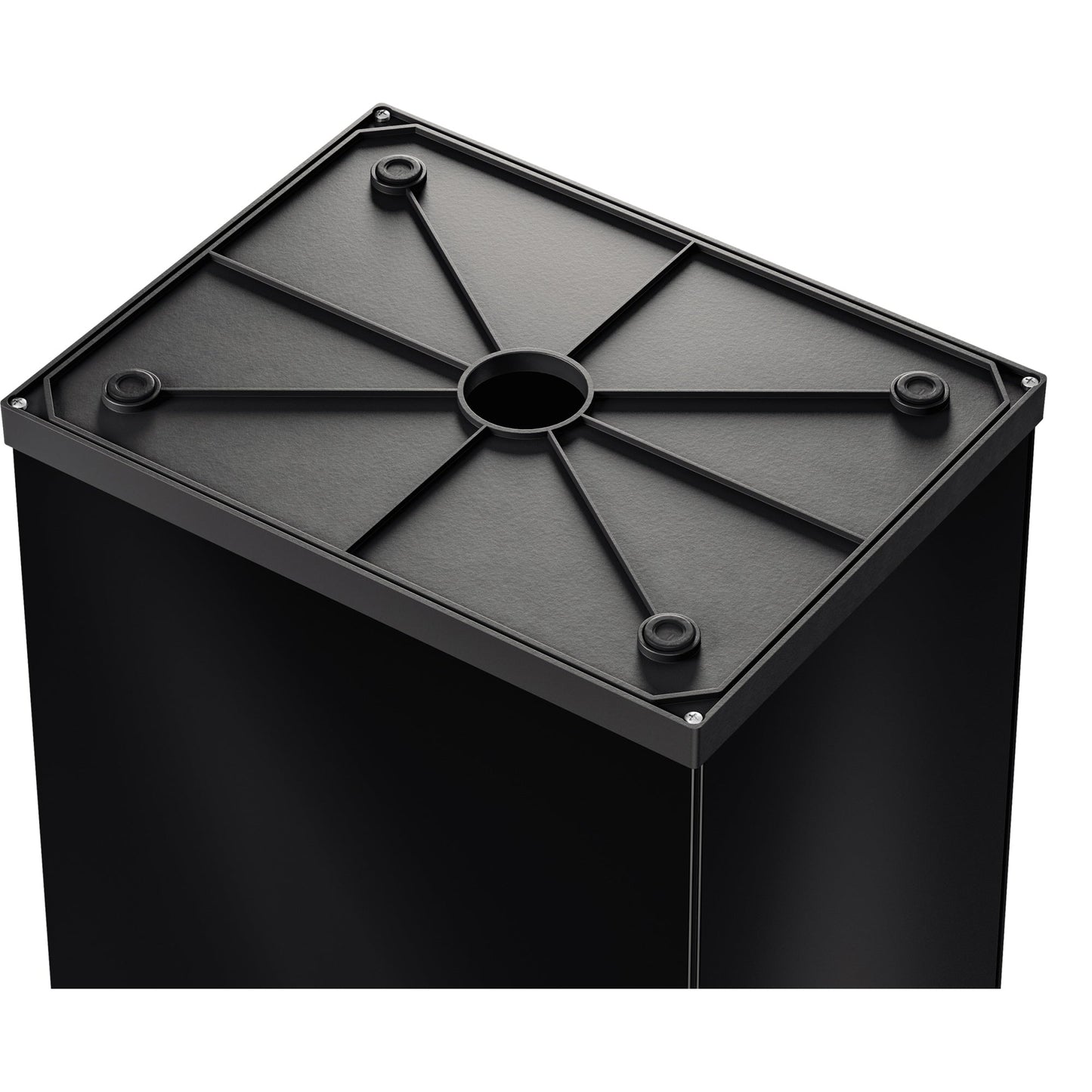 Hailo Abfalleimer Big-Box Swing XL 52l Stahlblech schwarz 1 Sortierfach