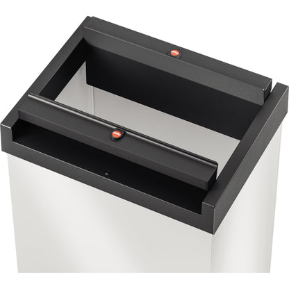 Hailo Abfalleimer Big-Box Swing XL 52l Stahlblech weiß 1 Sortierfach