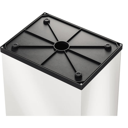 Hailo Abfalleimer Big-Box Swing XL 52l Stahlblech weiß 1 Sortierfach
