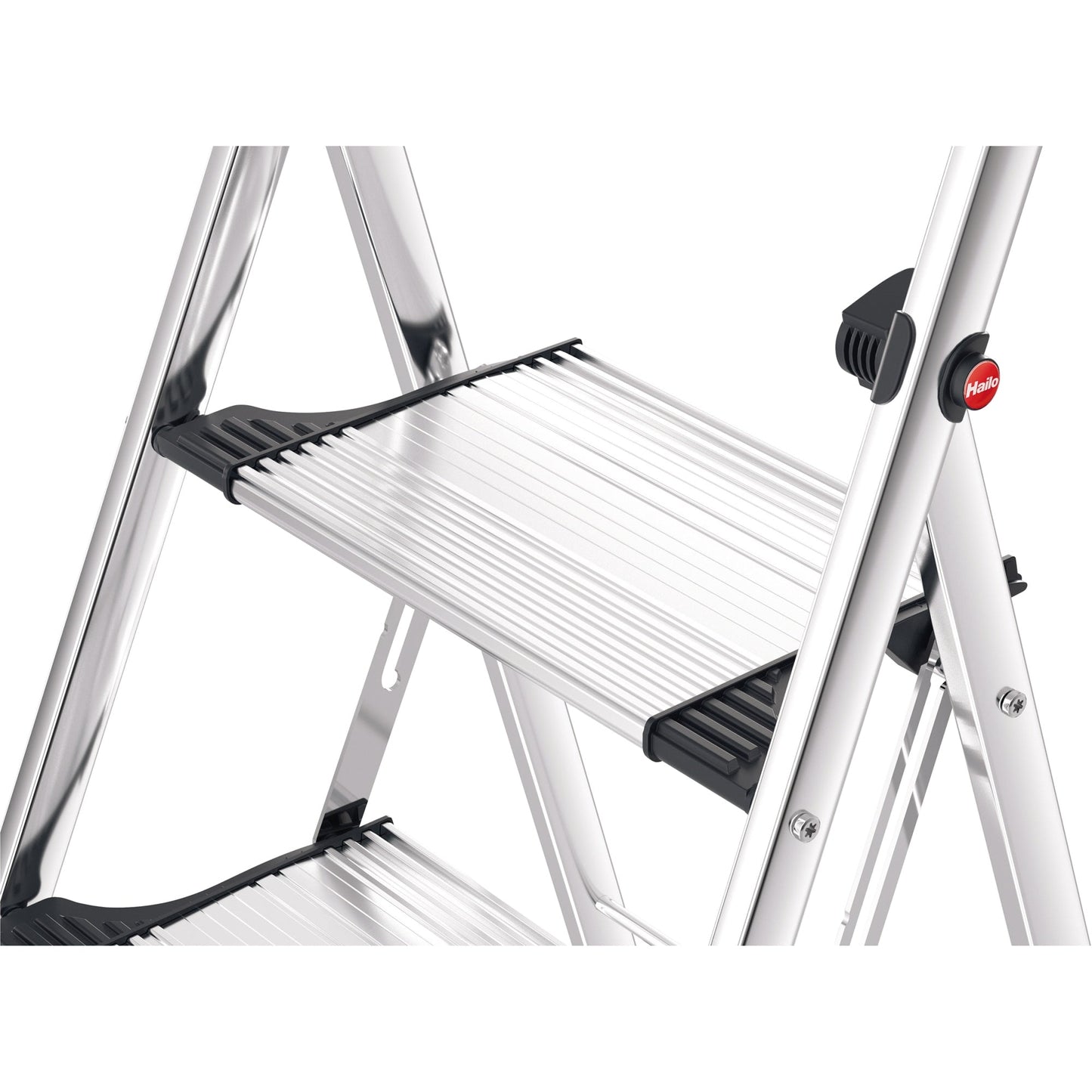 Hailo Trittleiter K100 Topline 52 x 120 x 54 cm (B x H x T) 150kg Aluminium alu 2 Stufen