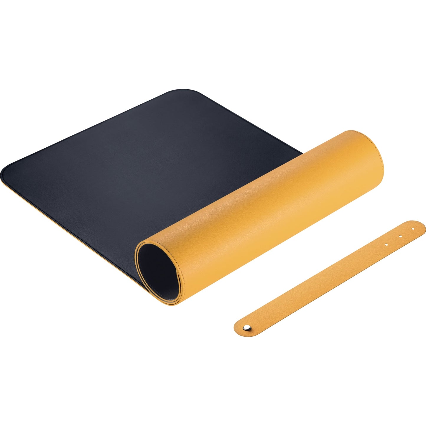 SIGEL Schreibunterlage 80 x 30 cm (B x H) ohne Kalender Lederimitat gelb/grau