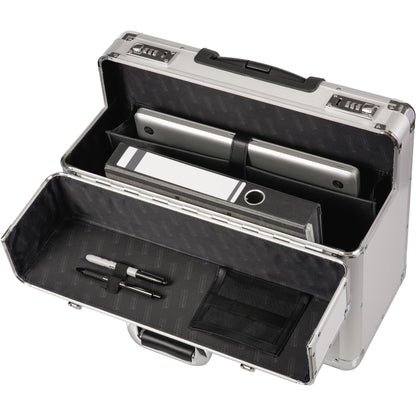 ALUMAXX® Pilotenkoffer OMEGA 48 x 38,5 x 23 cm (B x H x T) Zahlenkombinationsschloss Aluminium silber