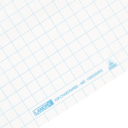 Landré Flipchartblock Work 65 x 98 cm (B x H) kariert 80g/m² 20 Bl./Block 5 Block/Pack.