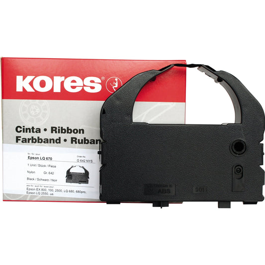 Kores Druckerfarbband 642 Epson S015262 Nylon schwarz
