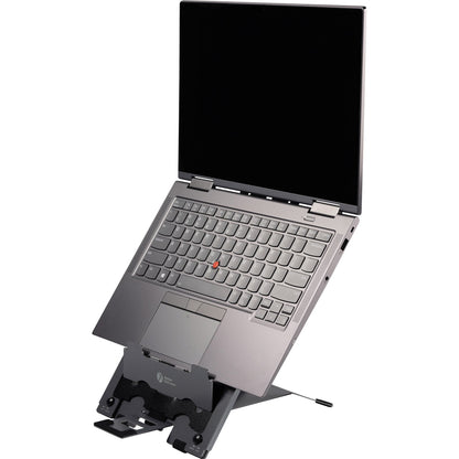 BakkerElkhuizen Notebookständer Ergo-Q Hybrid Pro höhenverstellbar Aluminium dunkelgrau matt