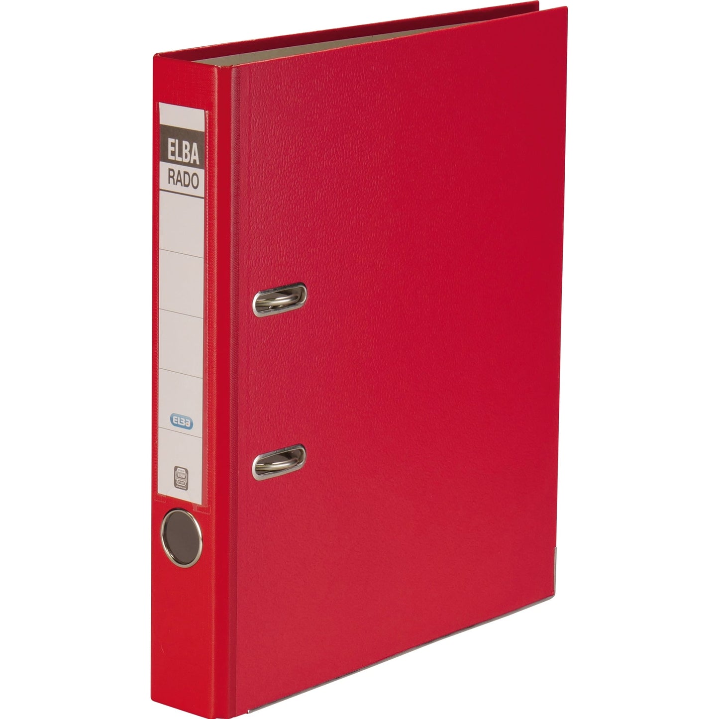 ELBA Ordner rado brillant 50mm DIN A4 Rückenschild: einsteckbar mit Schlitzen Werkstoff: Pappe Material außen: Acrylat/Papier Material innen: Papier rot