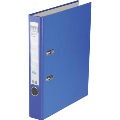 ELBA Ordner rado brillant 50mm DIN A4 Rückenschild: einsteckbar mit Schlitzen Werkstoff: Pappe Material außen: Acrylat/Papier Material innen: Papier blau