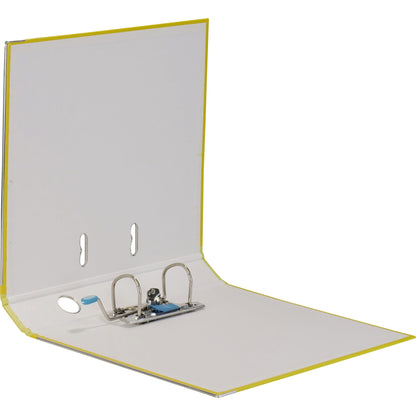 ELBA Ordner rado brillant 50mm DIN A4 Rückenschild: einsteckbar mit Schlitzen Werkstoff: Pappe Material außen: Acrylat/Papier Material innen: Papier gelb