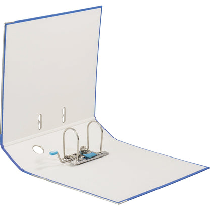 ELBA Ordner rado brillant 80mm DIN A4 Rückenschild: einsteckbar mit Schlitzen Werkstoff: Pappe Material außen: Acrylat/Papier Material innen: Papier blau