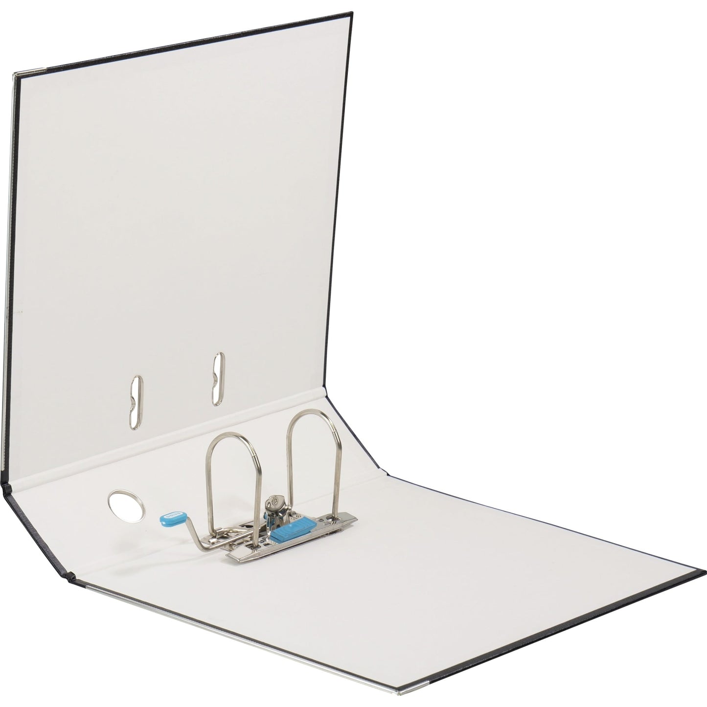 ELBA Ordner rado brillant 80mm DIN A4 Rückenschild: einsteckbar mit Schlitzen Werkstoff: Pappe Material außen: Acrylat/Papier Material innen: Papier schwarz