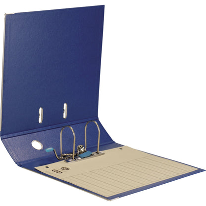 ELBA Ordner rado plast 80mm DIN A4 Rückenschild: einsteckbar mit Schlitzen Werkstoff: Pappe Material außen: PVC Material innen: PVC blau