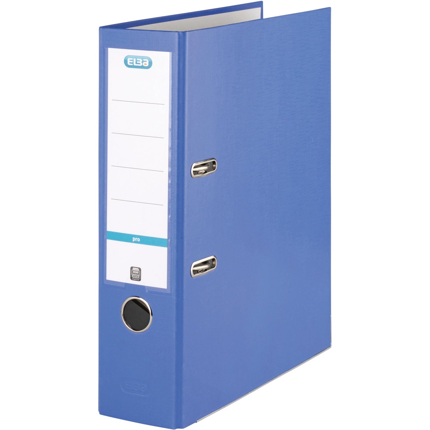ELBA Ordner smart Pro 80mm DIN A4 Rückenschild: einsteckbar mit Schlitzen Werkstoff: Pappe Material außen: Polypropylen Material innen: Papier blau