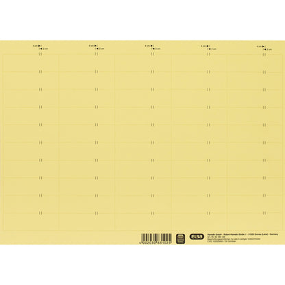 ELBA Beschriftungsschild 58 x 18 mm (B x H) 160g/m² Karton gelb 500 St./Pack.