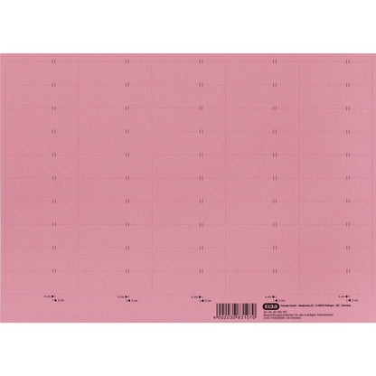 ELBA Beschriftungsschild 58 x 18 mm (B x H) 160g/m² Karton rot 500 St./Pack.