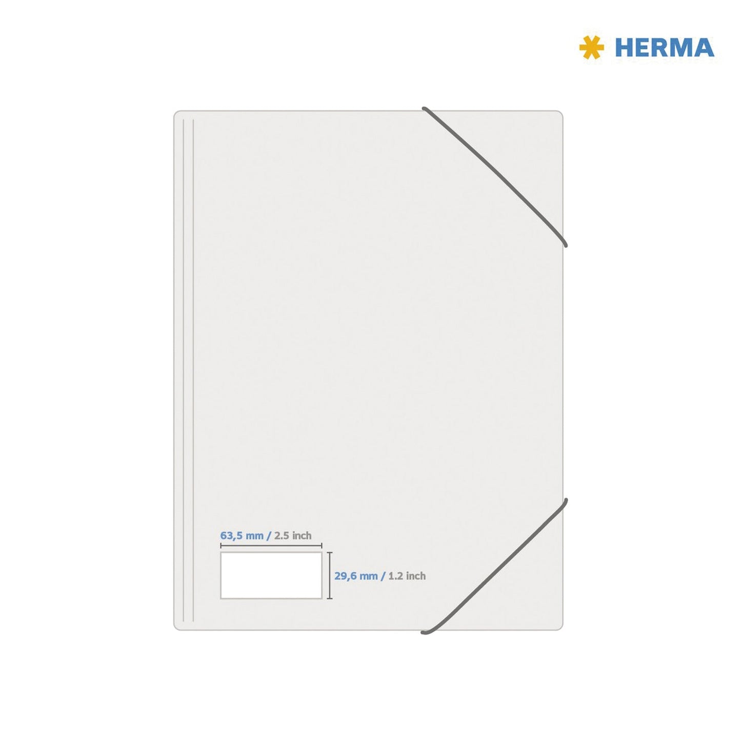 HERMA Typenschildetikett 63,5 x 29,6 mm (B x H) silber 675 Etik./Pack.