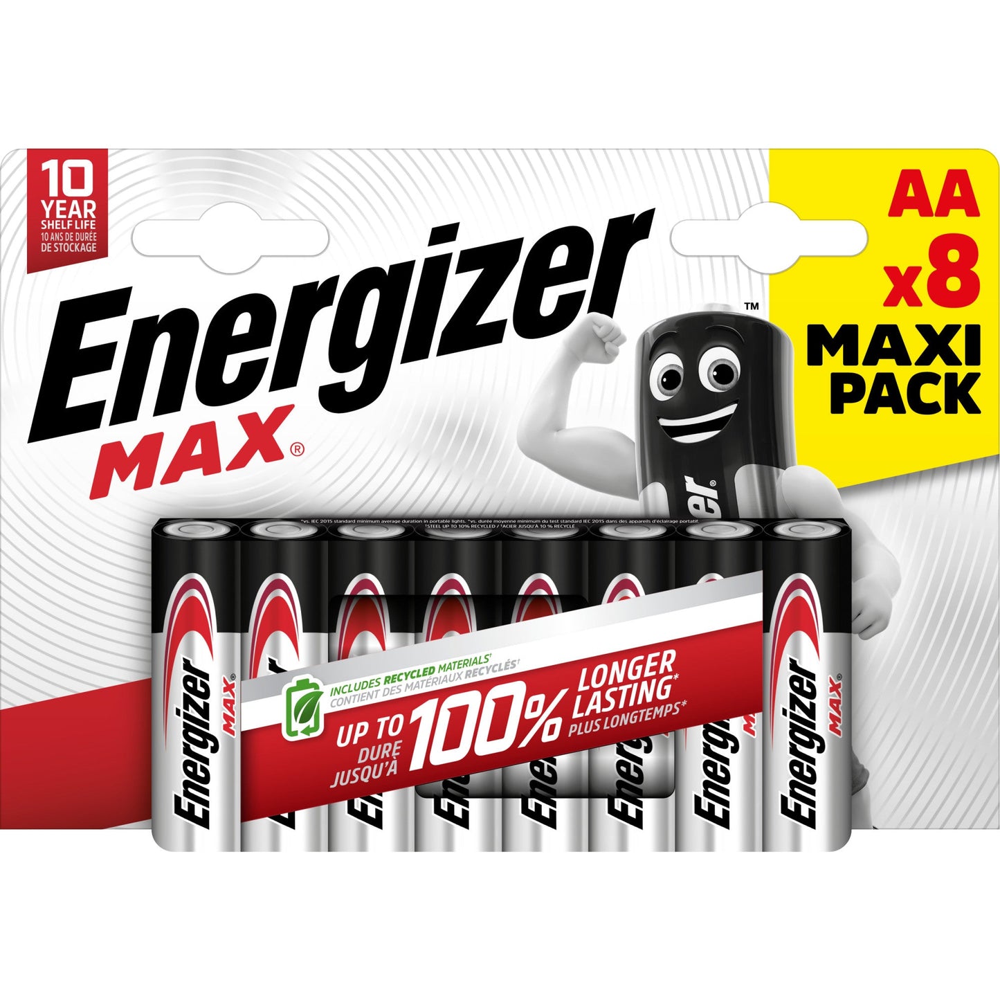 Energizer® Batterie Max® AA/Mignon LR6 Alkaline 1,5V 8 St./Pack.