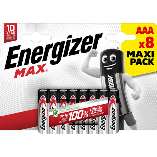 Energizer® Batterie Max® AAA/Micro LR03 Alkaline 1,5V 8 St./Pack.