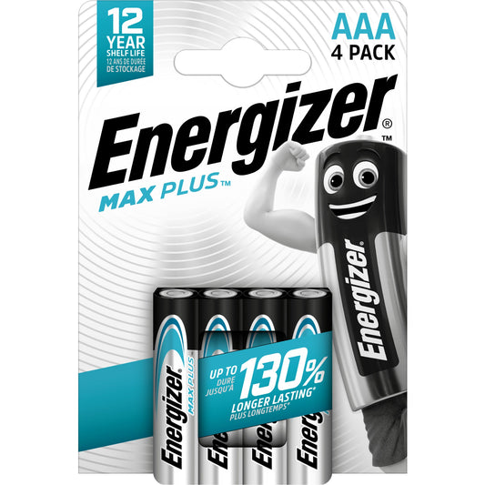 Energizer® Batterie Max PlusT AAA/Micro LR03 Alkaline 1,5V 4 St./Pack.