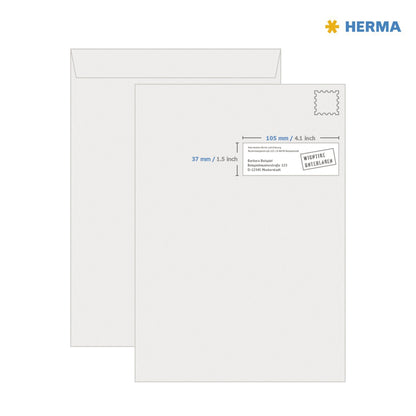 HERMA Universaletikett 105 x 37 mm (B x H) nicht wieder ablösbar Papier rot 1.600 Etik./Pack.