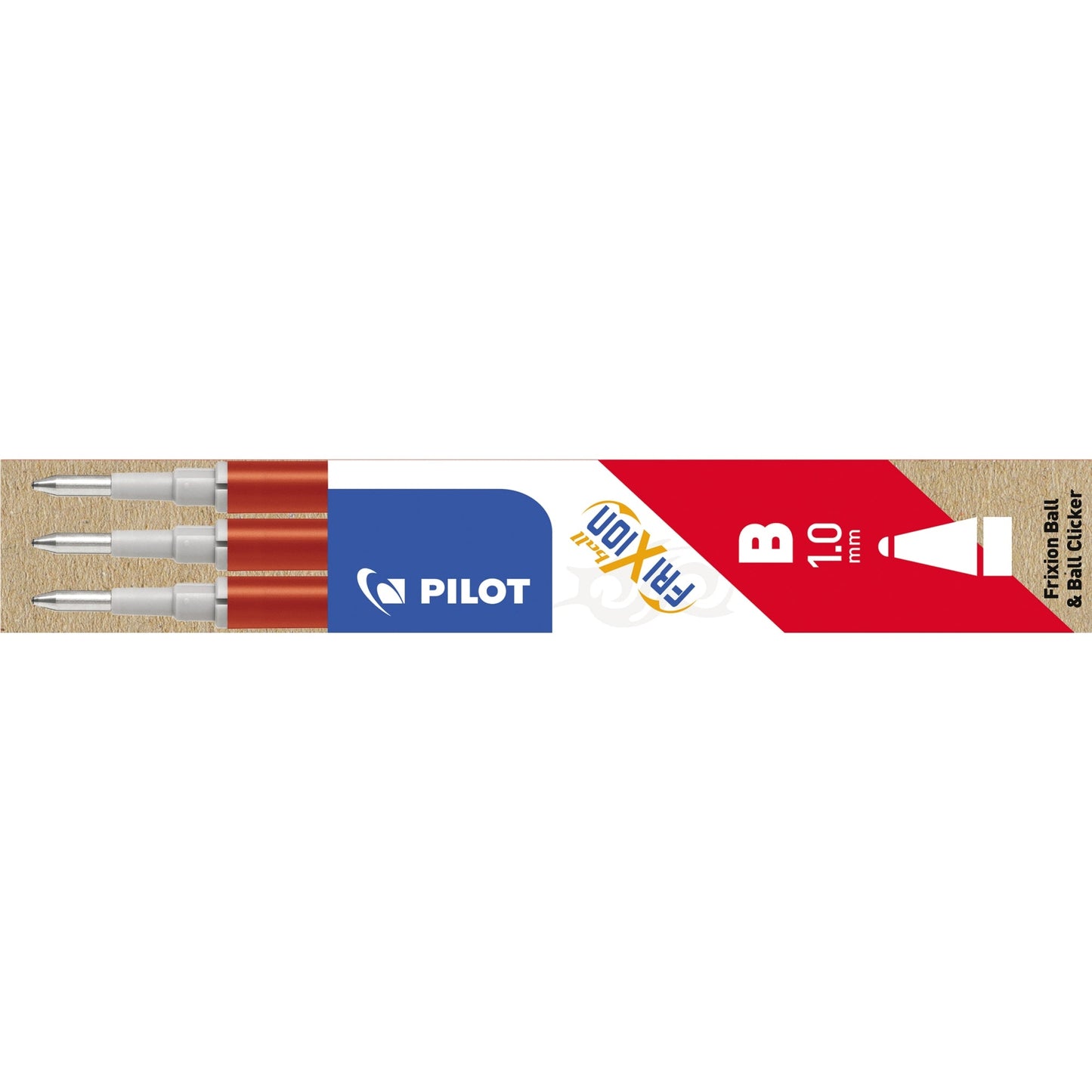 PILOT Tintenrollermine FriXion Ball 0,5mm rot 3 St./Pack.