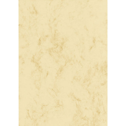 SIGEL Marmorpapier DIN A4 90g/m² Feinpapier beige 100 Bl./Pack.