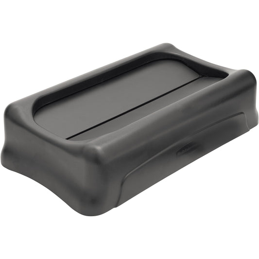 Rubbermaid Abfalltonnendeckel Rubbermaid Slim Jim® Abfalleimer 1971258, 1955959, FG354060GRAY, FG354060BLA 28,96 x 12,7 x 52,07 cm (B x H x T) Polypropylen schwarz
