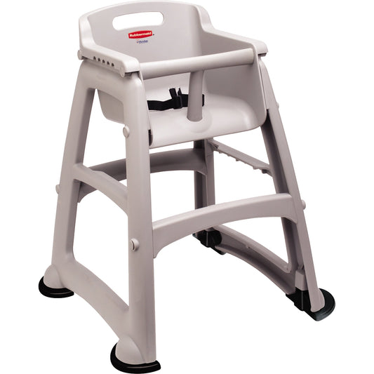 Rubbermaid Hochstuhl 59,7 x 75,6 x 59,7 cm (B x H x T) stapelbar Kunststoff platin