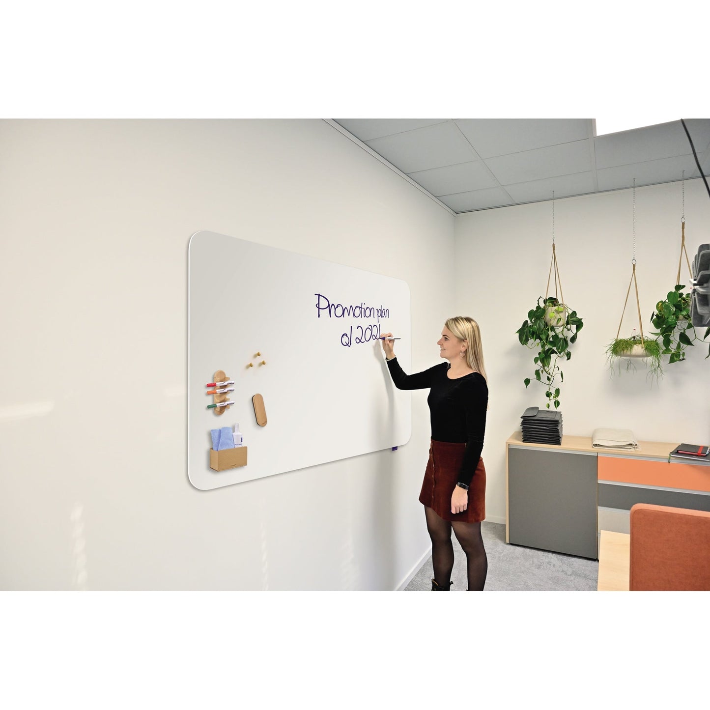 Legamaster Tafelwischer WOODEN Legamaster Ersatzfilz WOODEN 7-120425 Whiteboard 4,5 x 3 x 15 cm (B x H x L) braun